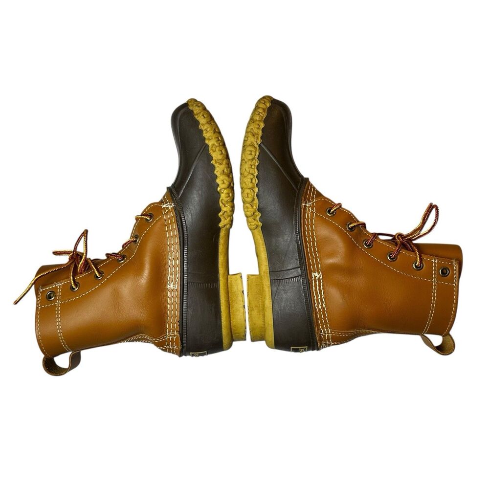 L.L. Bean 6" Bean Boots Duck Boots Leather Rubber Sole‎ | 6M Women’s Made In USA - Picture 7 of 10